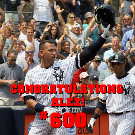 A-Rod hits milestone homer 600